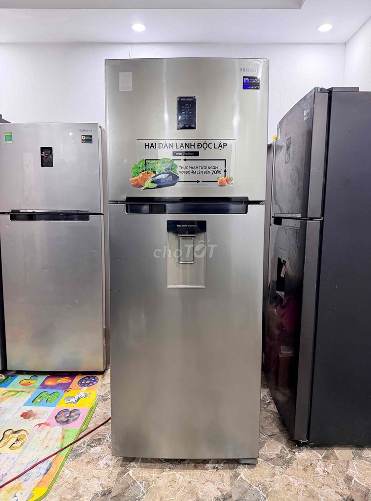 Tủ lạnh Samsung Inverter 394L Bạc Đá rơi tự động. Mua bán Tủ lạnh tại Quận Lê Chân Hải Phòng được đăng bởi điện lạnh xuân trường hình 1