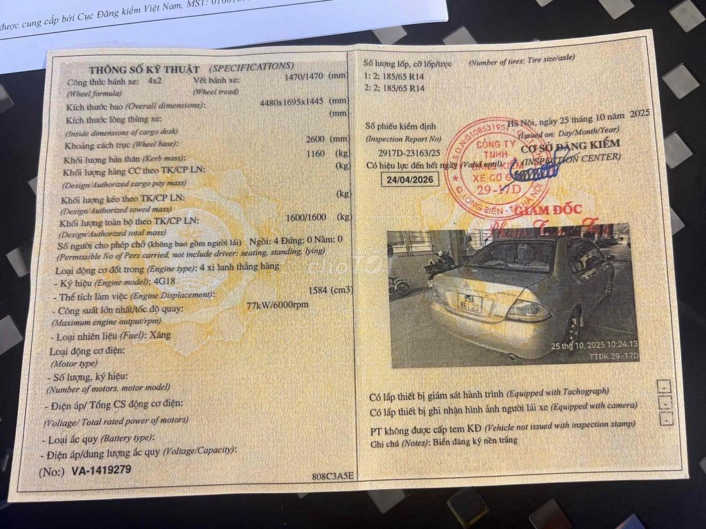 Mitsubishi Lancer 2004- bạc số tự động. Mua bán Ô tô tại Quận Đống Đa Hà Nội được đăng bởi nguỵ đình sơn hình 5