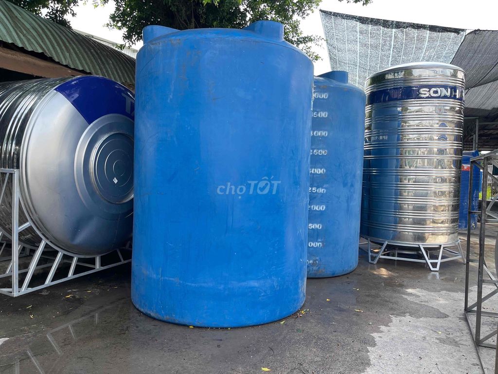 Bồn nước nhựa 5000 Lít Xanh đã qua sử dụng. Mua bán Thiết bị vệ sinh, nhà tắm tại Huyện Củ Chi Tp Hồ Chí Minh được đăng bởi BỒN NHỰA VÀ INOX hình 1