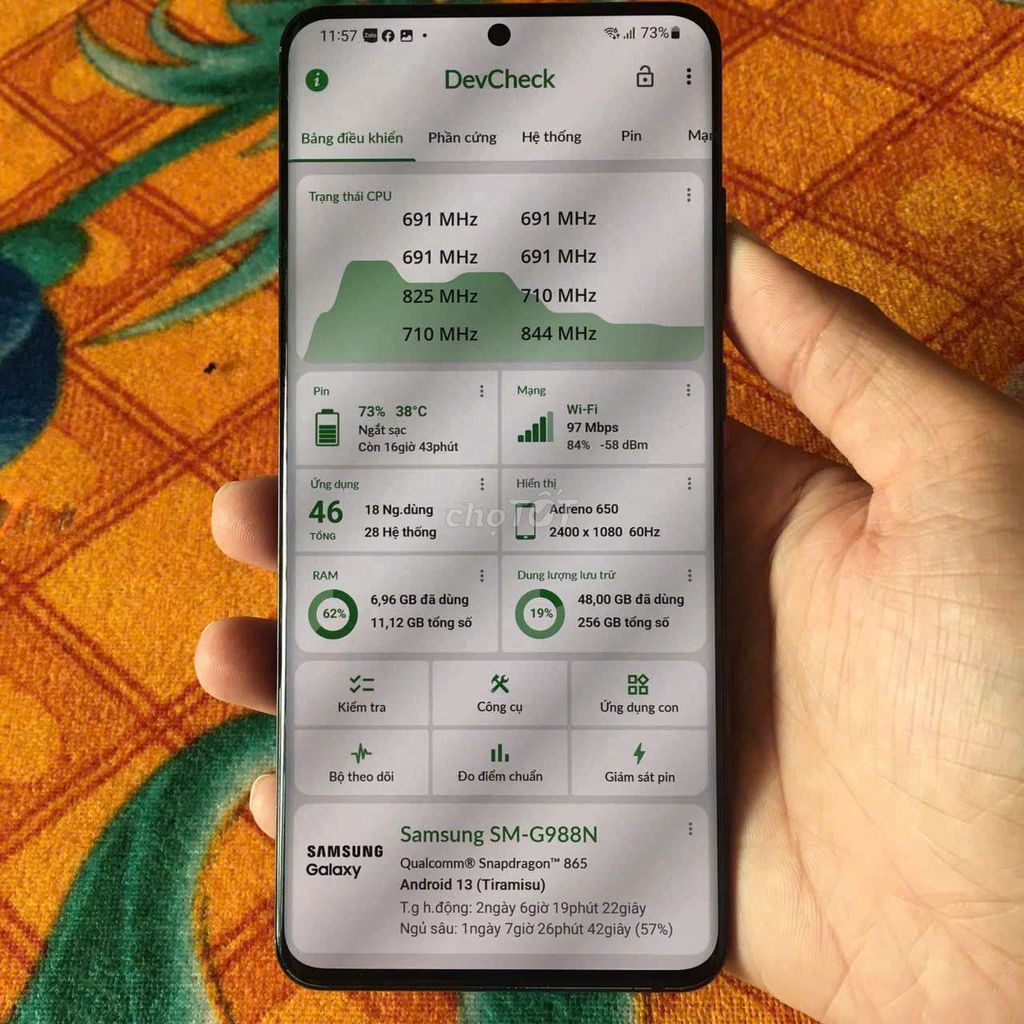 Samsung S20 Ultra 256GB Đen 98%. Mua bán Điện thoại tại Thành phố Cà Mau Cà Mau được đăng bởi Khương Sum hình 1