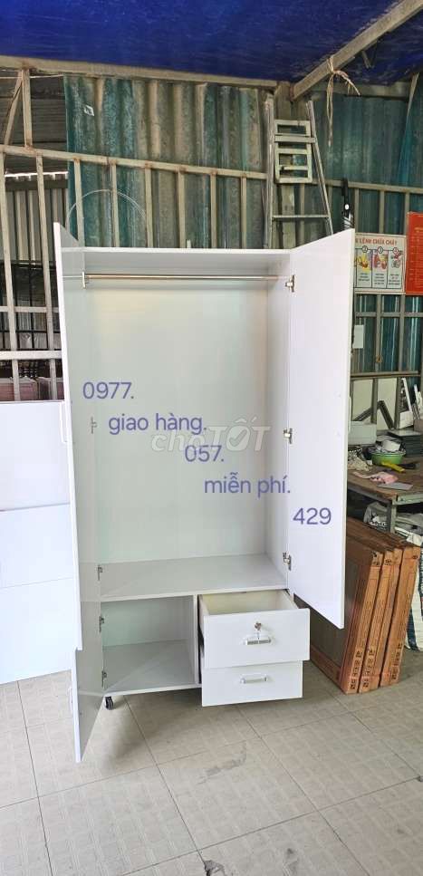 Tủ 2 cánh nhựa đài loan.hh555