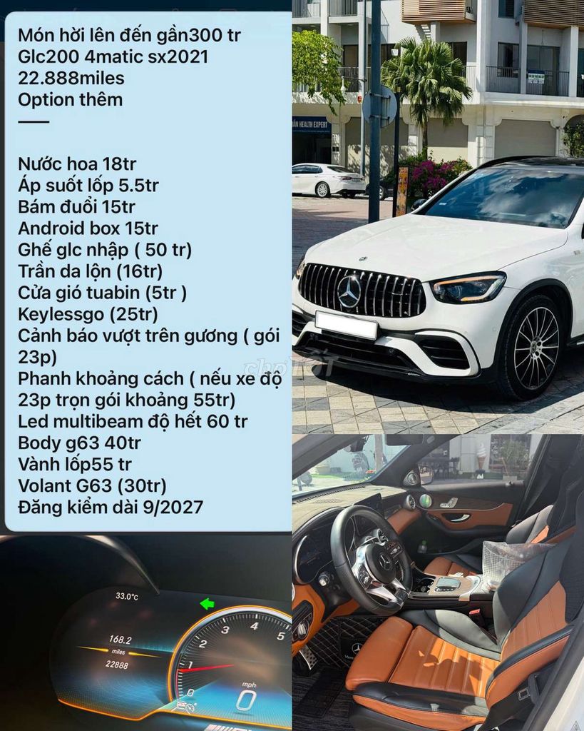 Mercedes glc200 4MATIC sx2021 - 22888 miles zin. Mua bán Ô tô tại Quận Bắc Từ Liêm Hà Nội được đăng bởi Phạm Bá Hướng hình 9