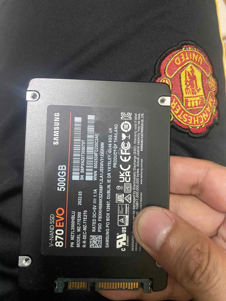 Ổ cứng SSD Samsung 870 EVO 500GB PC, Laptop, iMac. Mua bán Linh kiện (RAM, Card...) tại Quận 4 Tp Hồ Chí Minh được đăng bởi Trần Phú hình 1
