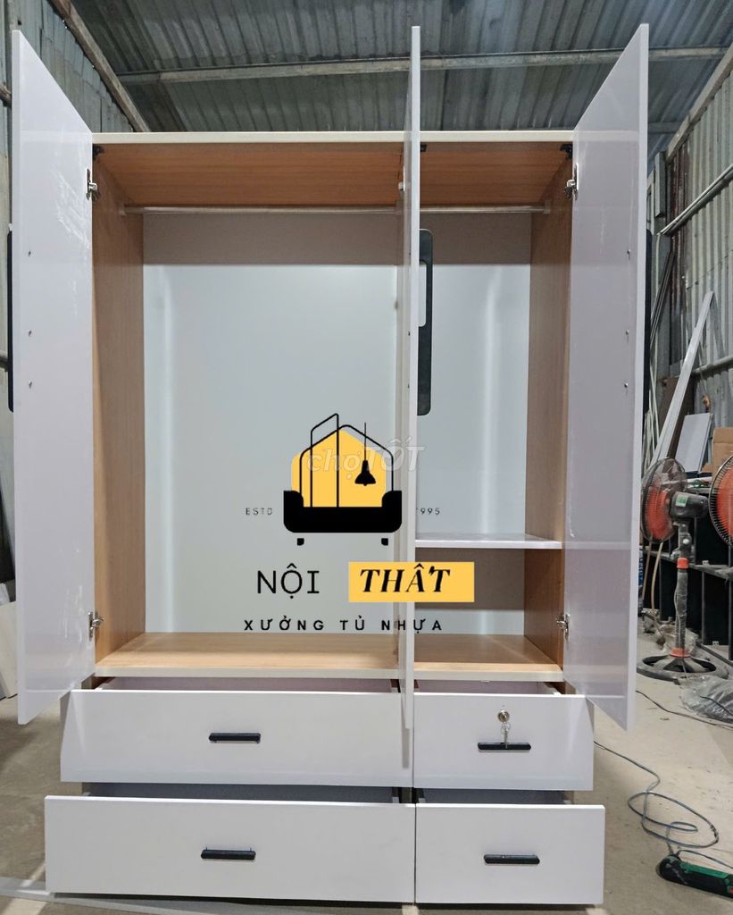 Tủ quần áo Nhựa Đài Loan 1m8 x 1m23 Tủ quần áo. Mua bán Tủ, kệ gia đình tại Huyện Cần Giuộc Long An được đăng bởi Nội thất giá xưởng hình 1