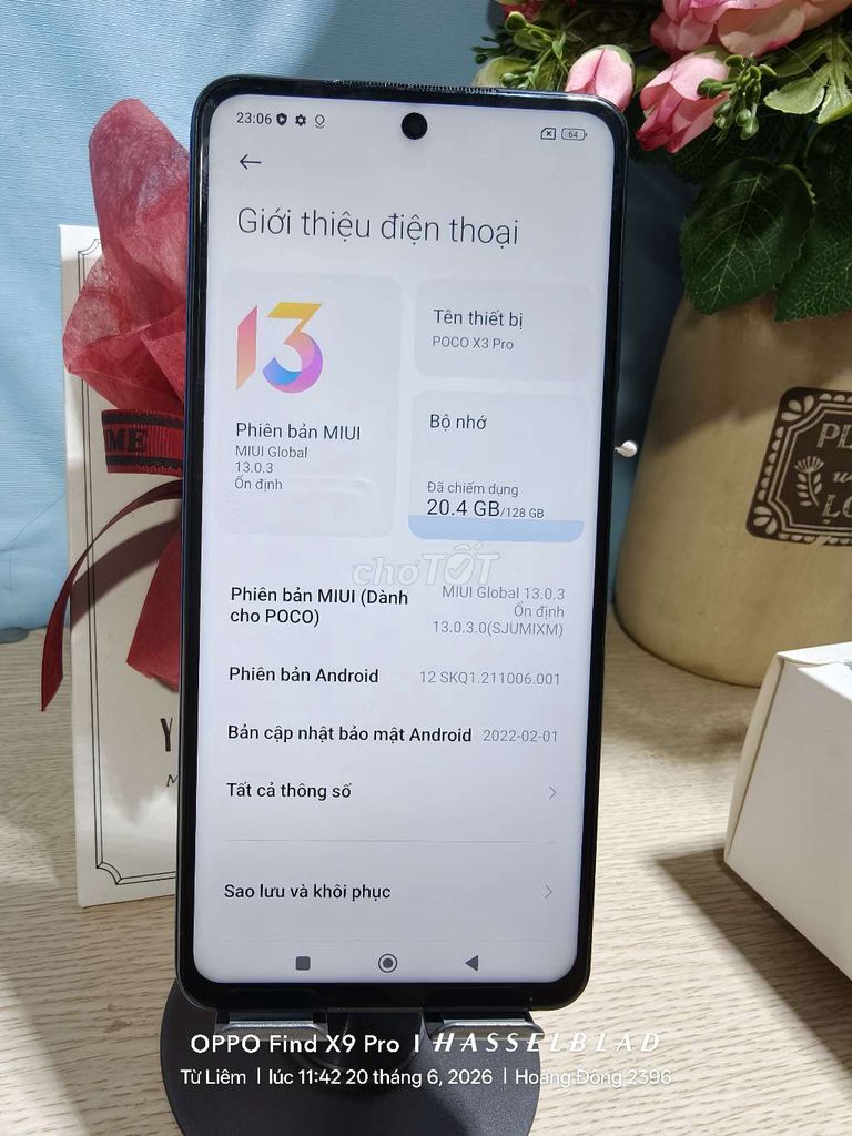 Xiaomi Poco X3 Pro 6GB/128GB Xanh. Mua bán Điện thoại tại Quận Nam Từ Liêm Hà Nội được đăng bởi Hoàng Đông hình 1