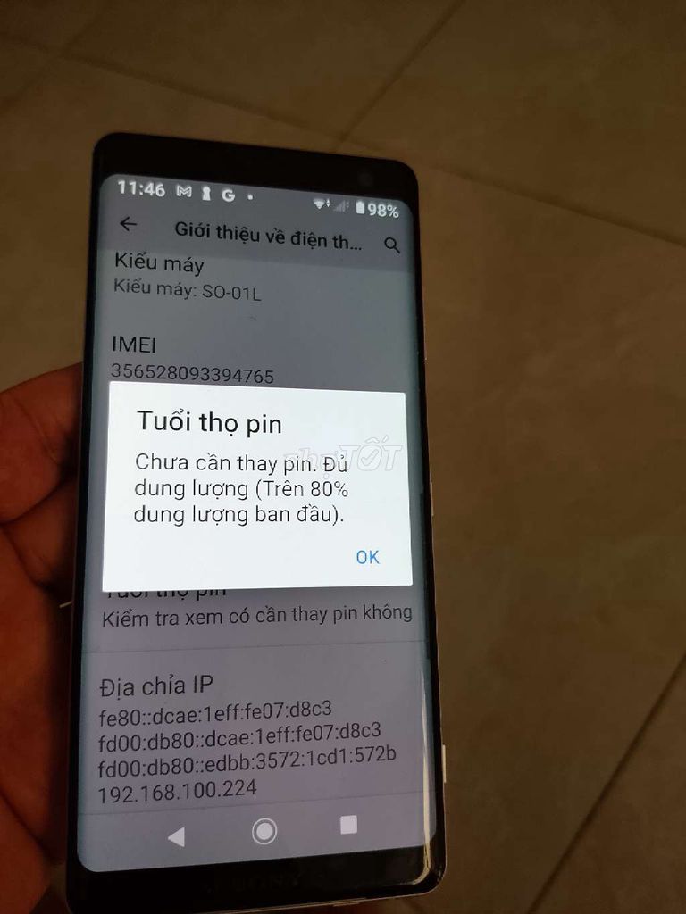 Sony Xperia XZ3 64GB Nhật Bản 98% mới. Mua bán Điện thoại tại Quận 7 Tp Hồ Chí Minh được đăng bởi Hoàng Gia Phát hình 1
