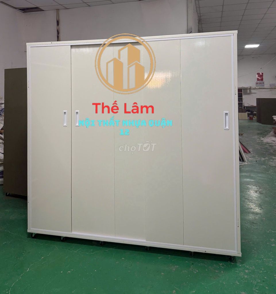 Tủ quần áo nhựa 5 cánh cửa lùa. Mua bán Tủ, kệ gia đình tại Huyện Củ Chi Tp Hồ Chí Minh được đăng bởi Nhi Nội Thất Nhựa Giá Xưởng  hình 1