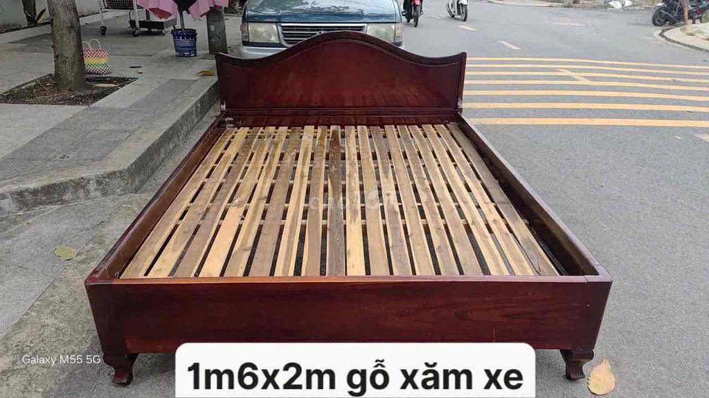 Giường ngủ Gỗ xăm xe . giường ngủ . giường gỗ. Mua bán Giường, chăn ga gối nệm tại Quận Tân Phú Tp Hồ Chí Minh được đăng bởi  Diep Nguyen hình 1