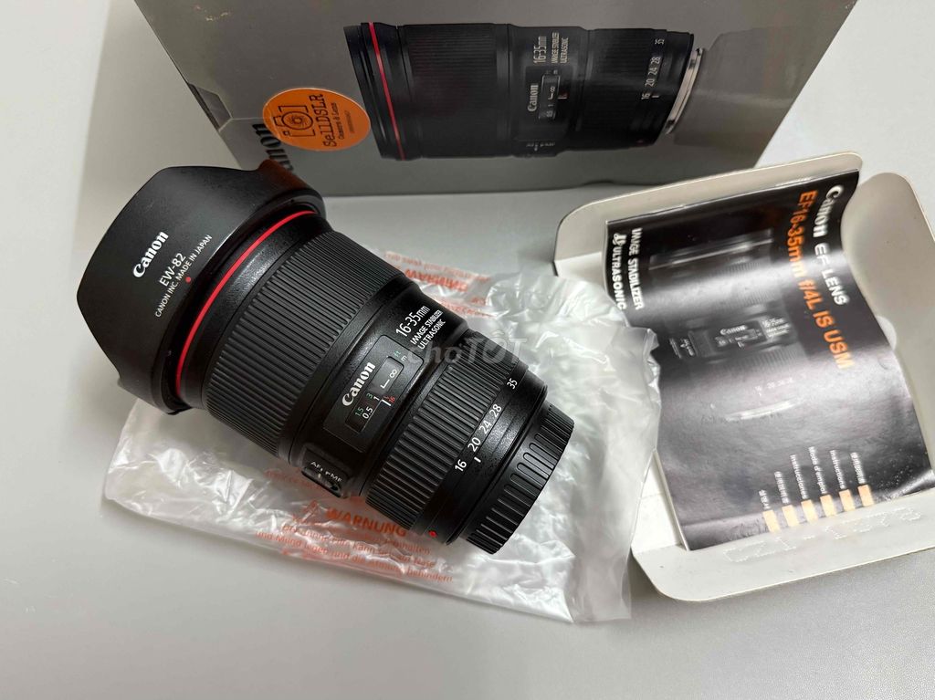 Canon 16-35 F4 L IS USM Fullbox đẹp keng