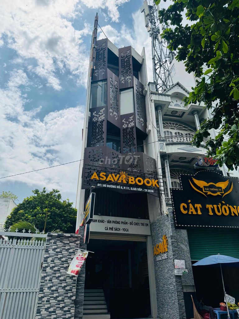 Cho Thuê Nhà Nhà Mặt Tiền Số 8 Phường 11 Gò Vấp( Có Thang máy) - DT: 4