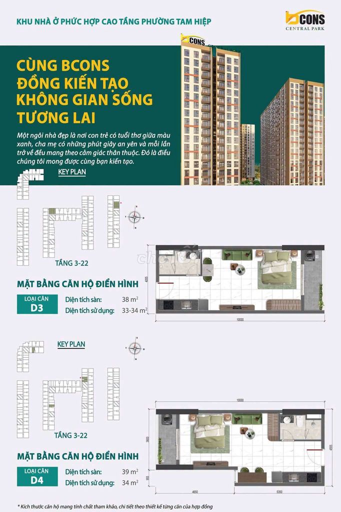 Bán căn Studio chung cư Bcons Phan Trung