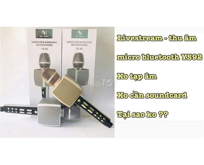 0902513016 - Micro karaoke YS-92, CÓ 4 loa hát cực lớn