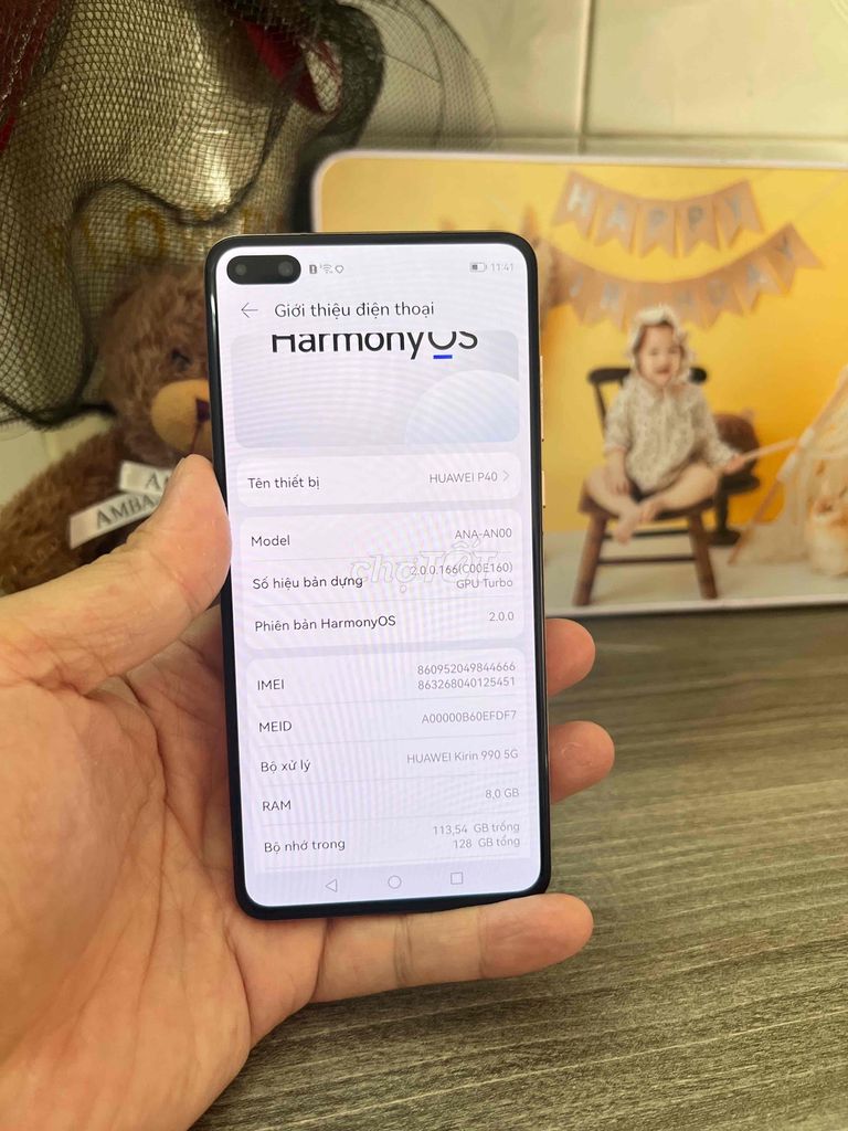 HUAWEI P40/ 8GB/ 128GB/ VÂN TAY, KHUÔN MẶT/ ĐẸP 99