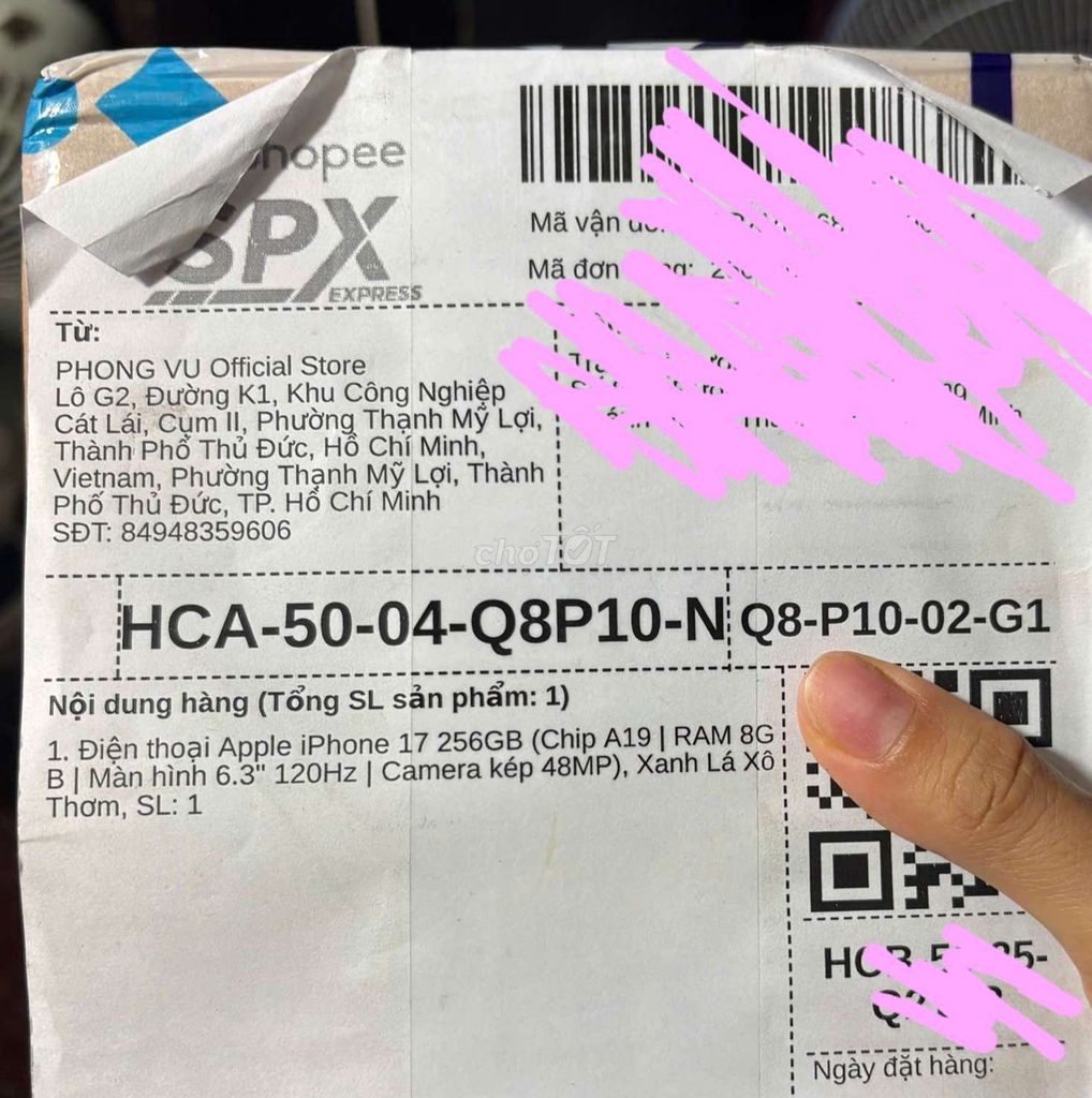 iPhone 17 256GB Xanh sage. Mua bán Điện thoại tại Huyện Bình Chánh Tp Hồ Chí Minh được đăng bởi Trần thị hương hình 1