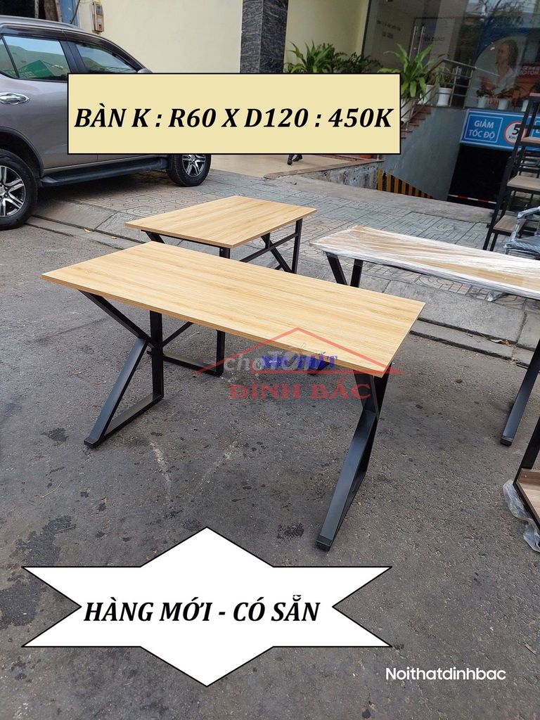 BÀN HỌC SINH & BÀN LÀM VIỆC VĂN PHÒNG D120 X R60