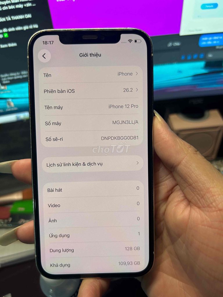Apple iPhone 12 Pro 128GB Xanh. Mua bán Điện thoại tại Quận Hà Đông Hà Nội được đăng bởi Chú Tiểu hình 1