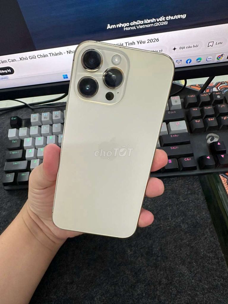 Apple iPhone 14 Pro Max 256GB Vàng 2 sim. Mua bán Điện thoại tại Huyện Hóc Môn Tp Hồ Chí Minh được đăng bởi Sand Store  hình 1