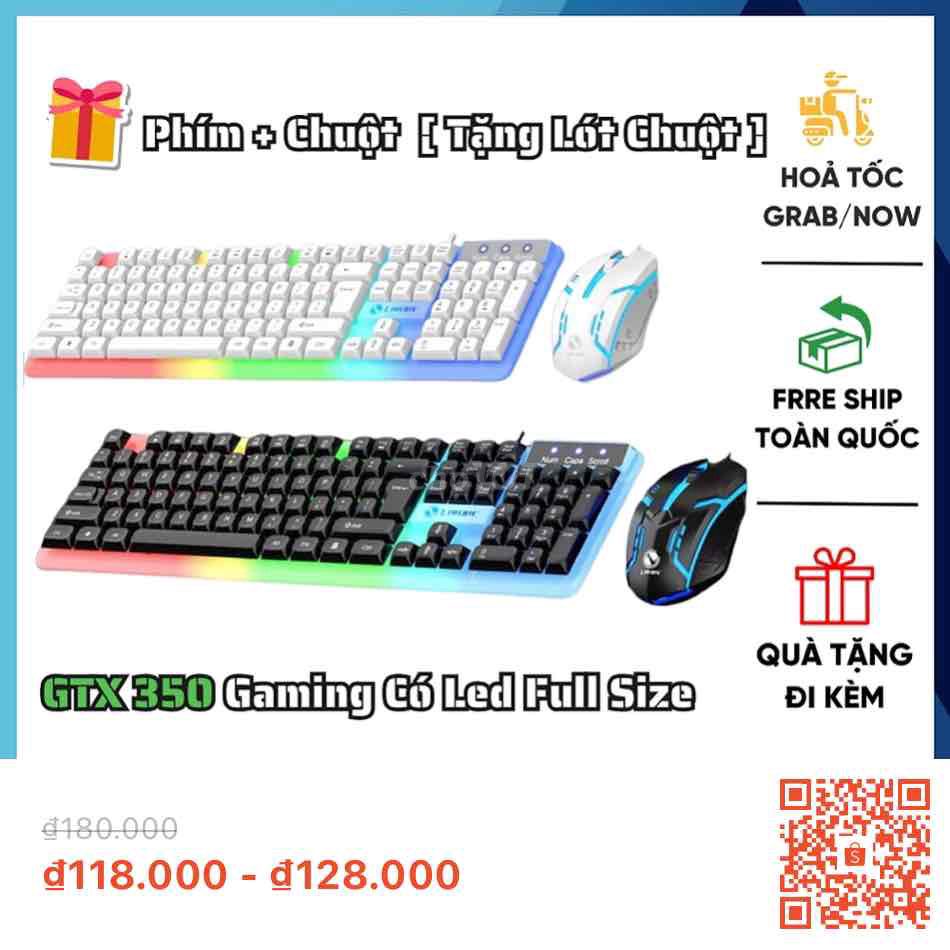 COMBO PHÍM CHUỘT GIẢ CƠ CÓ DÂY LIMEIDE GTX350