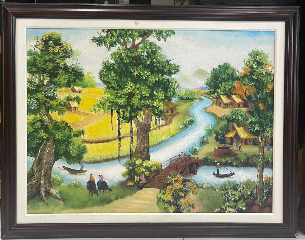 Tranh sơn dầu 95x75cm trên toan