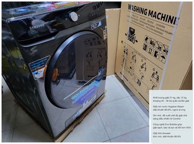 Máy giặt 2kg sấy 12kg  SAMSUNG WD21T6500GV MỚI 💯%👍. Mua bán Máy giặt tại Thành phố Thủ Đức Tp Hồ Chí Minh được đăng bởi THOA 79