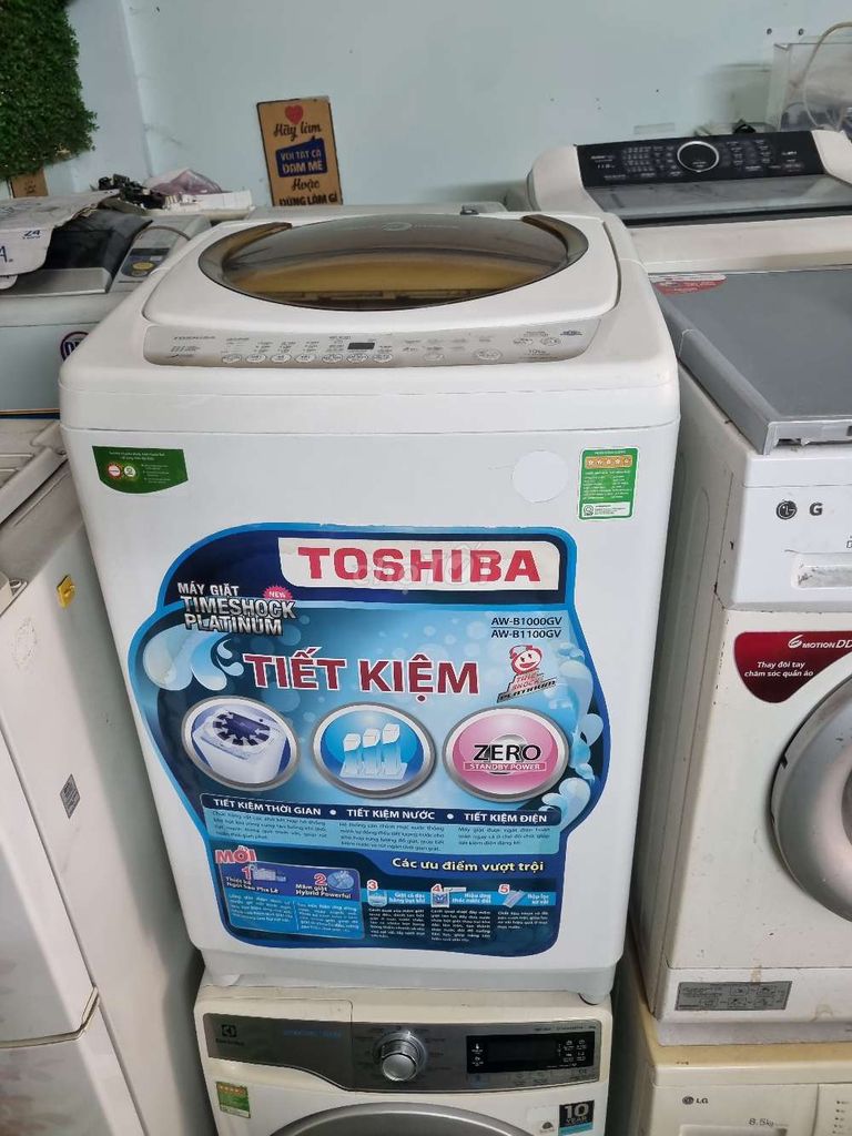 Thanh lý máy giặt Toshiba 10 kg chạy tốt vắt êm