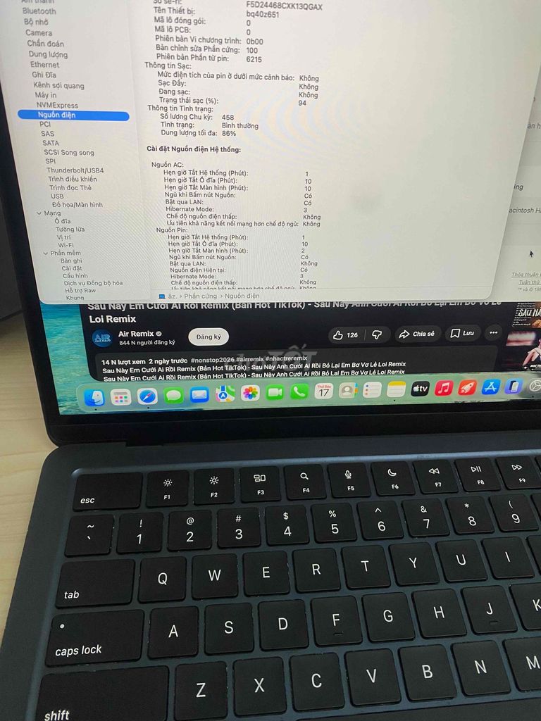Macbook Air M2 8/256GB màu midnight. Mua bán Laptop tại Quận Cầu Giấy Hà Nội được đăng bởi le hieu hình 1