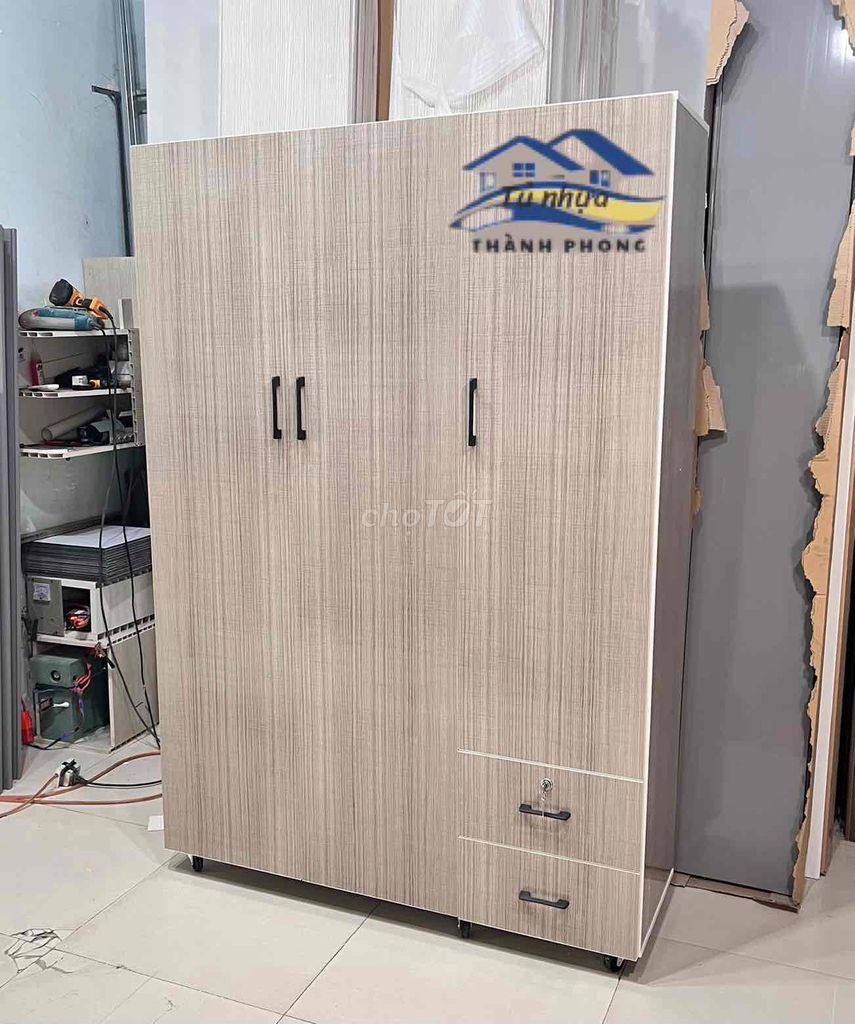 Tủ quần áo nhựa Đài Loan vân gỗ. Mua bán Tủ, kệ gia đình tại Thành phố Thủ Đức Tp Hồ Chí Minh được đăng bởi Ngọc Lan hình 1
