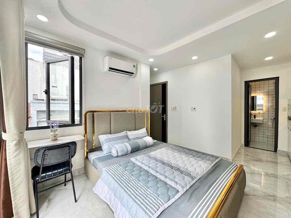Khai trương giảm ngay 500k cho phòng studio bancol, gần lăng cha cả,TB