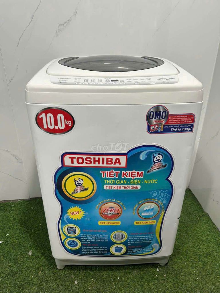 Máy giặt Toshiba 10kg còn đẹp máy móc êm fjkk