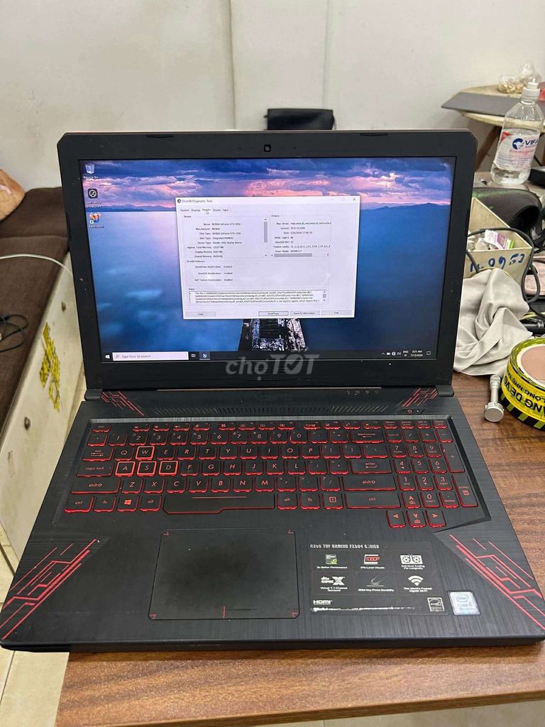 Asus TUF FX503 i5 8300H GTX 1050 4GB game tẹt ga. Mua bán Laptop tại Quận Tây Hồ Hà Nội được đăng bởi Đặng Cao Sơn hình 1