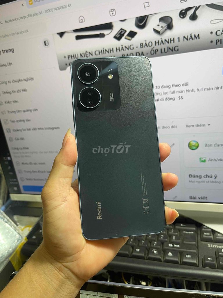 Xiaomi Redmi 13C 4+2GB/128GB Xám. Mua bán Điện thoại tại Quận Gò Vấp Tp Hồ Chí Minh được đăng bởi Anh Tùng hình 1