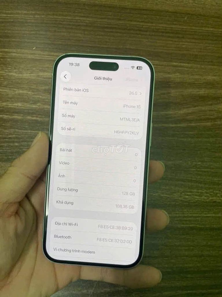 Apple iPhone 15 128GB Quốc tế Nguyên zin. Mua bán Điện thoại tại Quận Tân Phú Tp Hồ Chí Minh được đăng bởi Hội Đồ Điện Tử hình 1