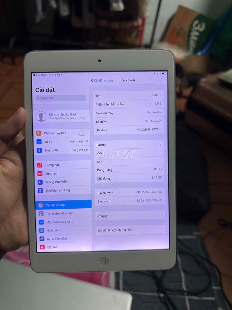 Apple iPad mini 2 16GB Bạc. Mua bán Máy tính bảng tại Quận Ngũ Hành Sơn Đà Nẵng được đăng bởi Dương Viển hình 1