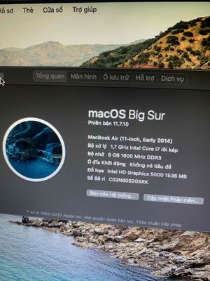 macbook air i7 ram 8 đời 2014