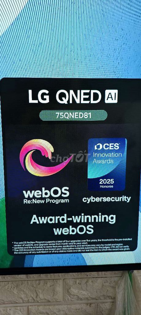 Tivi LG 75QNED81ASA 75 inch - 2025. Mua bán Tivi, Âm thanh tại Quận Hai Bà Trưng Hà Nội được đăng bởi Mr Hung hình 1