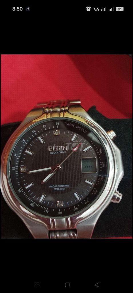 Đồng hồ Elgin Nam Thép không gỉ Bạc 40mm. Mua bán Đồng hồ tại Quận 8 Tp Hồ Chí Minh được đăng bởi Thương Hiệu Tốt  hình 1