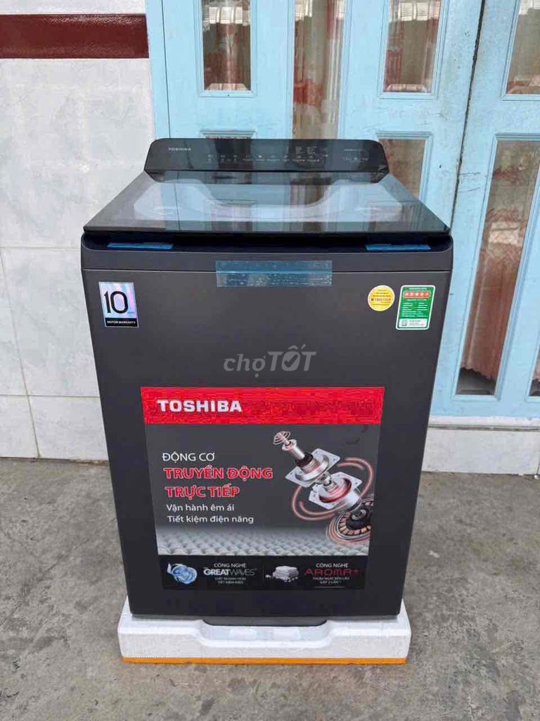 Máy giặt Toshiba 12kg Inverter Đen. Mua bán Máy giặt tại Quận Bình Thuỷ Cần Thơ được đăng bởi Quỳnh  hình 1