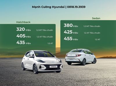 Hyundai i10 Mới | Nhỏ gọn tiện nghi
