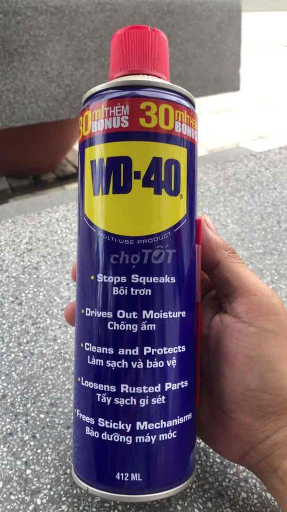 Chai xịt đa năng WD-40 412ml. Mua bán Phụ tùng xe tại Thành phố Bà Rịa Bà Rịa - Vũng Tàu được đăng bởi Điện Nước Nhật Minh hình 2