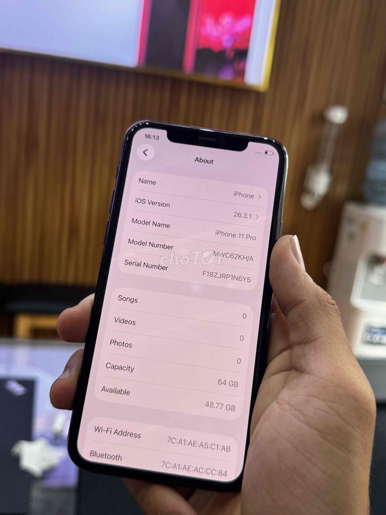 Apple iPhone 11 Pro 64GB Xám Đã sử dụng. Mua bán Điện thoại tại Quận 10 Tp Hồ Chí Minh được đăng bởi Le Tuan hình 1