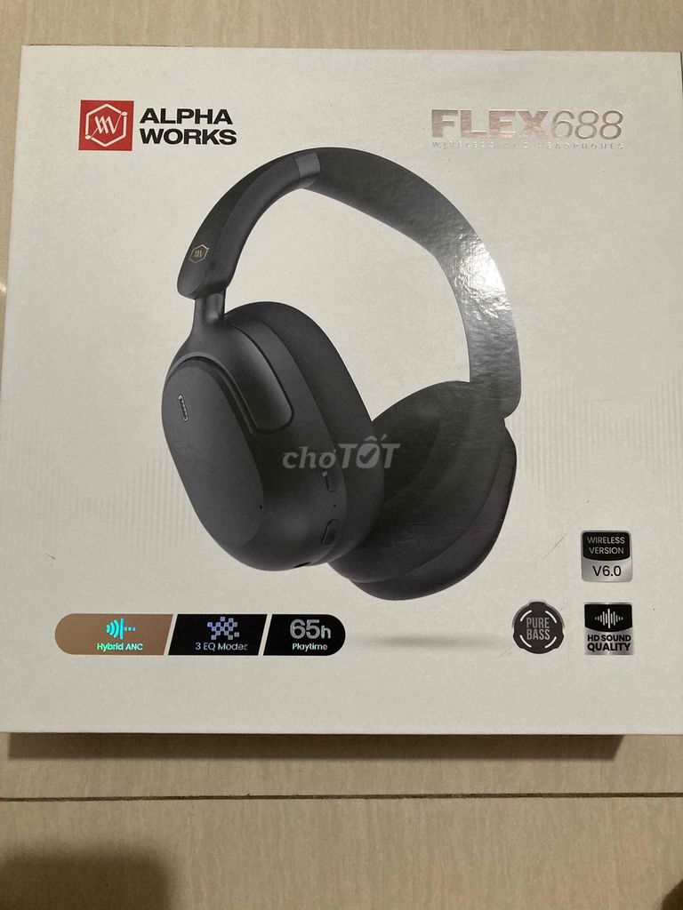 Tai nghe ALPHA WORKS FLEX 688 Đen. Mua bán Tivi, Âm thanh tại Thị xã Tân Châu An Giang được đăng bởi Tư Minh hình 1