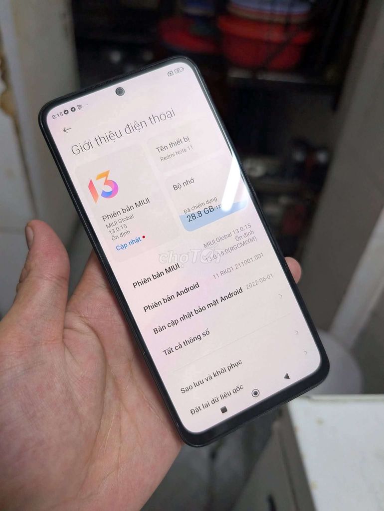 Xiaomi Redmi Note 11 128GB Xám. Mua bán Điện thoại tại Huyện Tân Châu Tây Ninh được đăng bởi Hoàng Tuấn hình 1