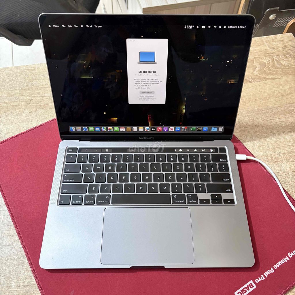 Apple MacBook Pro 2020 i7 13 inch 16GB/512GB. Mua bán Laptop tại Quận Bình Thạnh Tp Hồ Chí Minh được đăng bởi Mac Hiền 50 Nguyễn Cửu Vân hình 1