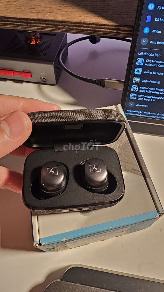 Tai nghe Sennheiser Momentum TW4 Đen. Mua bán Tivi, Âm thanh tại Quận Thanh Khê Đà Nẵng được đăng bởi Đồ tốt hình 1