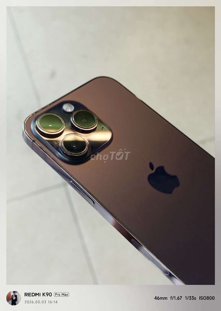 Apple iPhone 14 Pro Max 512GB Tím Đã qua sử dụng. Mua bán Điện thoại tại Thành phố Huế Thừa Thiên Huế được đăng bởi Arena Phone hình 1
