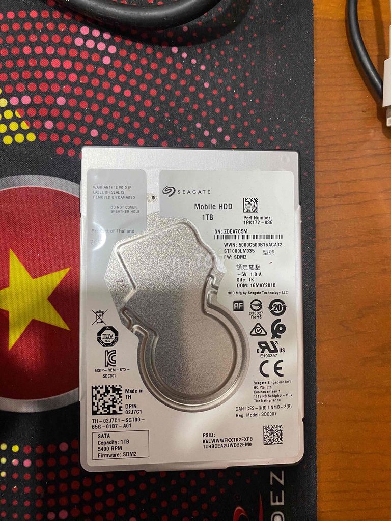 Ổ cứng HDD Seagate ST1000LM035 1TB. Mua bán Linh kiện (RAM, Card...) tại Thành phố Thủ Đức Tp Hồ Chí Minh được đăng bởi KietHua hình 1