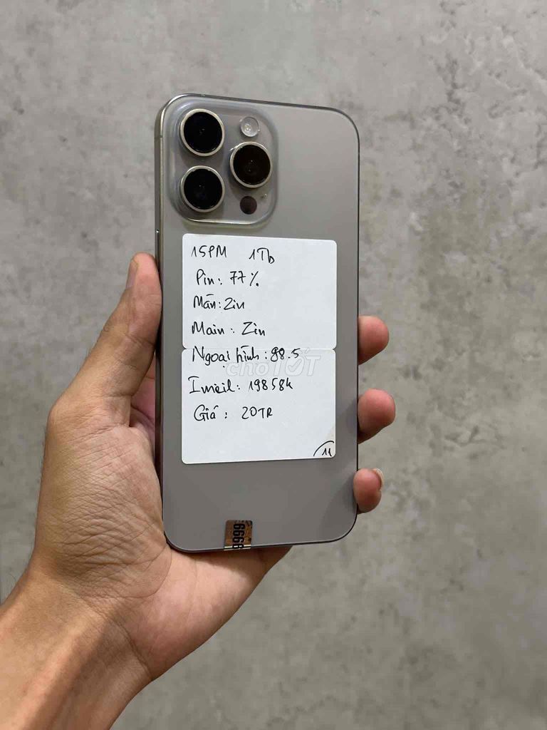 Apple iPhone 15 Pro Max 1TB Titan Tự Nhiên Nguyên. Mua bán Điện thoại tại Quận 12 Tp Hồ Chí Minh được đăng bởi Duy Thanh hình 1