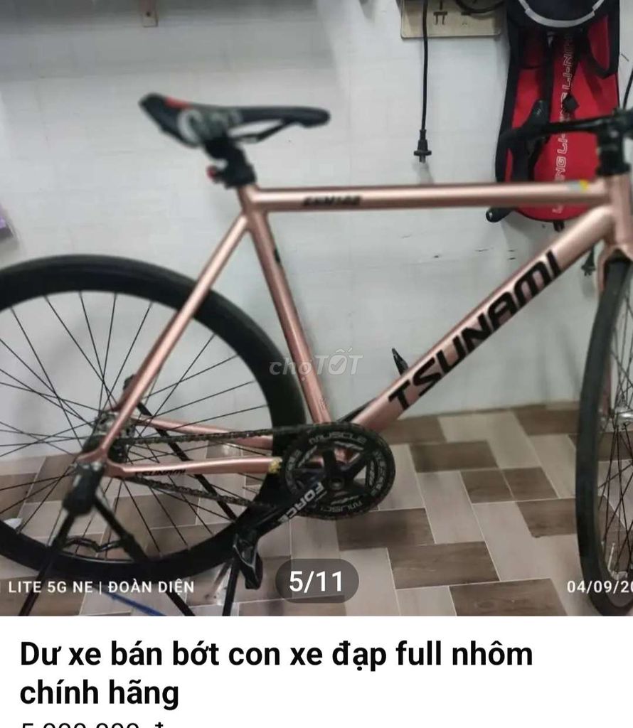 Xe đạp thể thao Tsunami Nhôm Hồng. Mua bán Xe đạp tại Thị xã Tân Uyên Bình Dương được đăng bởi Đoàn Diện hình 1