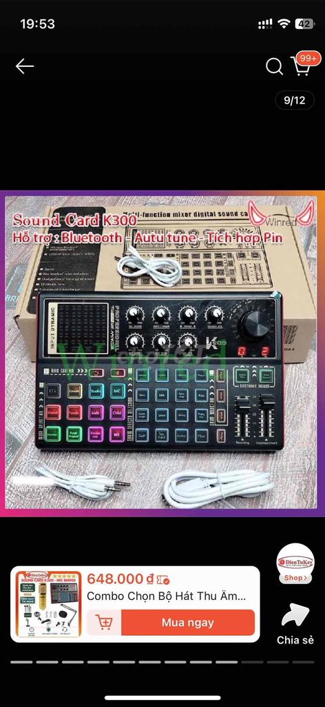 Soundcard K300 Promax Đen Mới. Mua bán Tivi, Âm thanh tại Thành phố Biên Hòa Đồng Nai được đăng bởi Lana Võ hình 1