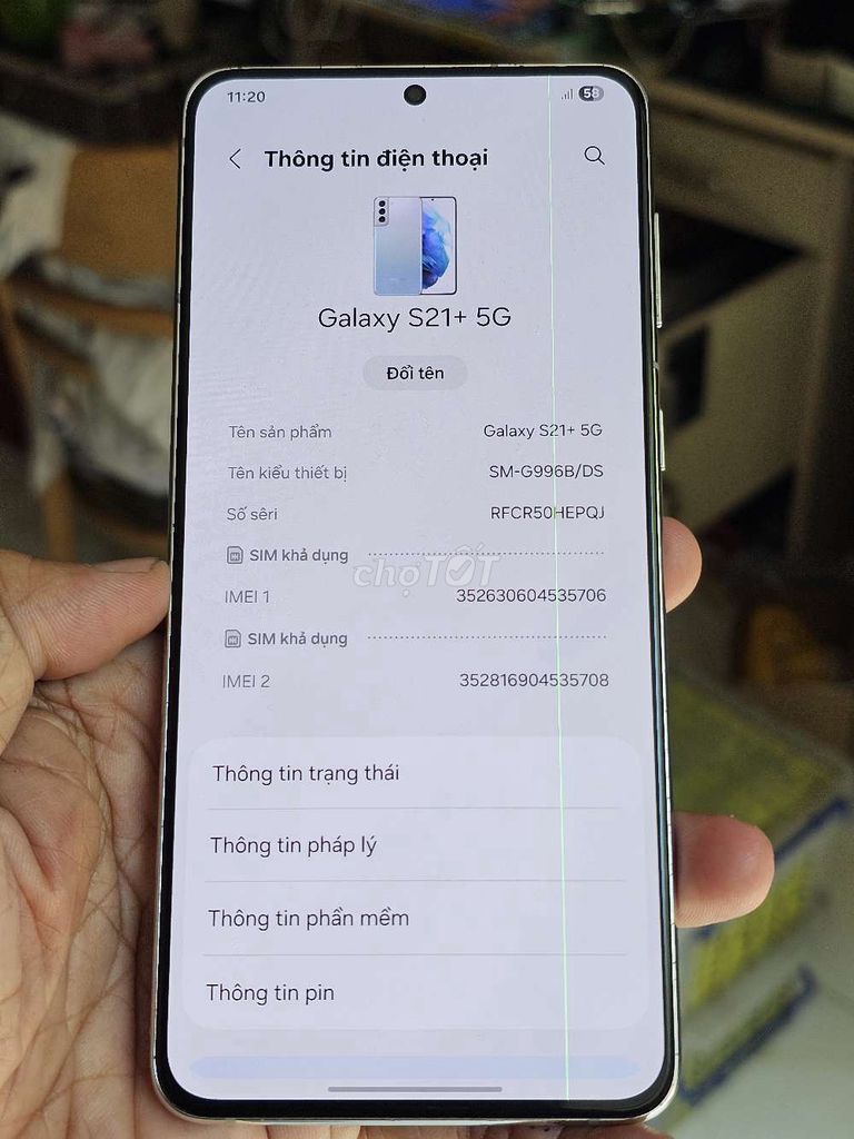  Galaxy S21+ 5G 128GB 8GB đẹp 98% zin toàn bộ . Mua bán Điện thoại tại Quận 8 Tp Hồ Chí Minh được đăng bởi Thiên Hòa mobile  hình 1